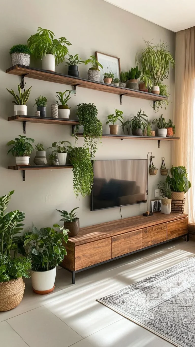 Cozy indoor garden ideas featuring various plants enhancing room decor