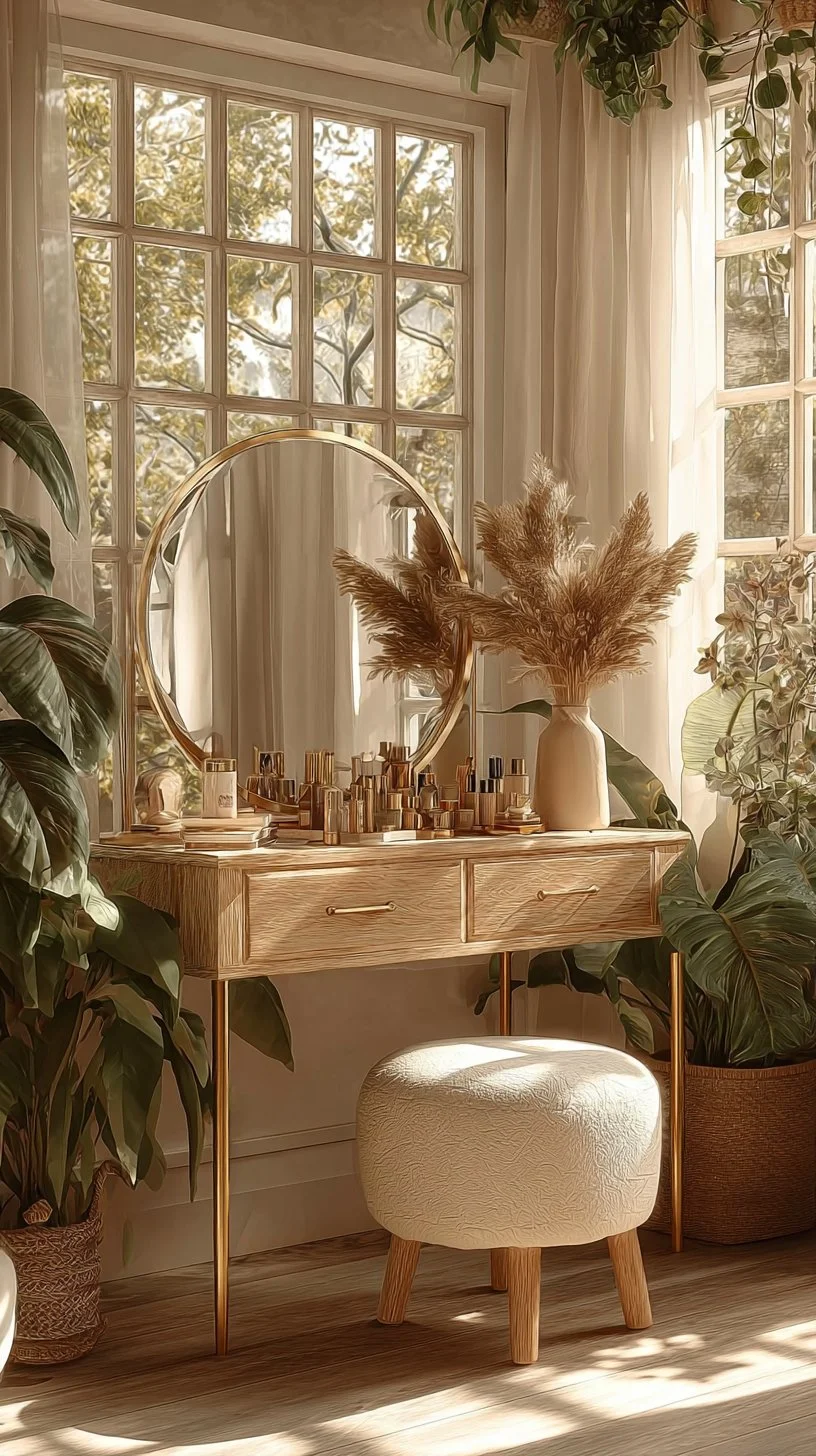 Cozy Boho Vanity Corner