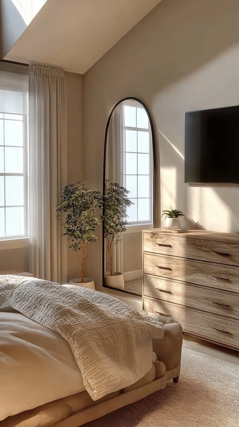 Neutral home decor inspiration for a calming and elegant living space.