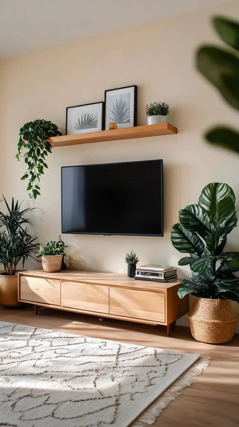 A warm and inviting cozy living room with earthy tones and comfortable furnishings.