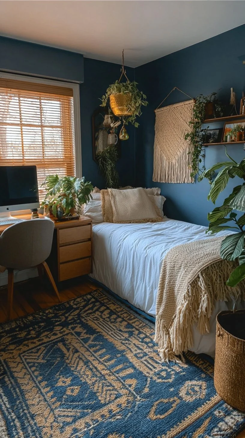 28 Dreamy Blue Boho Dorm Room Styles You’ll Want to Copy