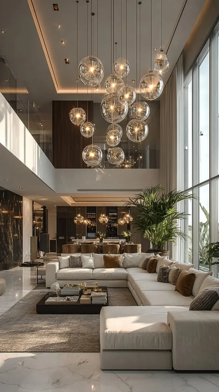 Sleek modern living room design with contemporary furniture and decor ideas