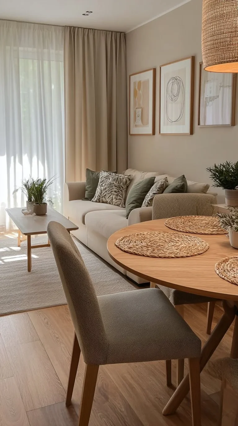 Cozy living room with tasteful decor and inviting ambiance