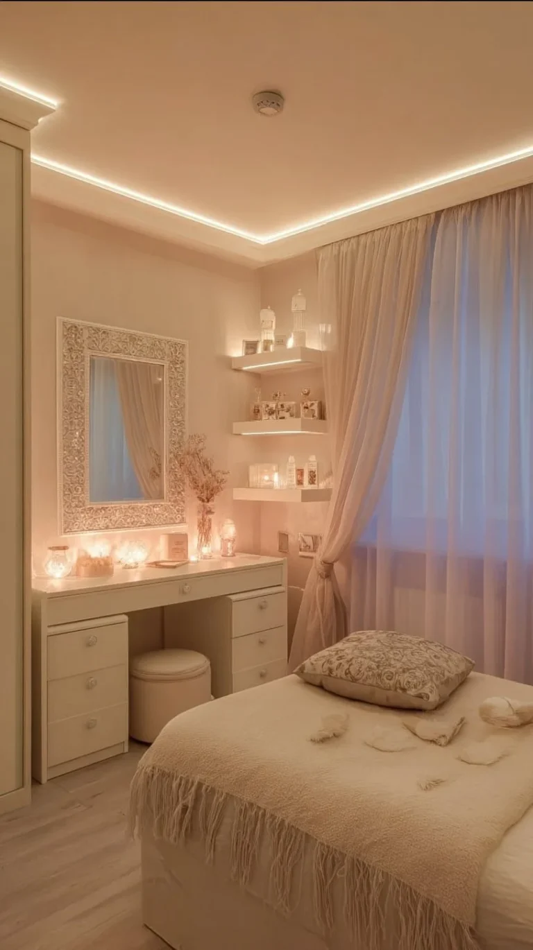 Stylish aesthetic girl bedroom designs featuring cozy decor and vibrant colors.