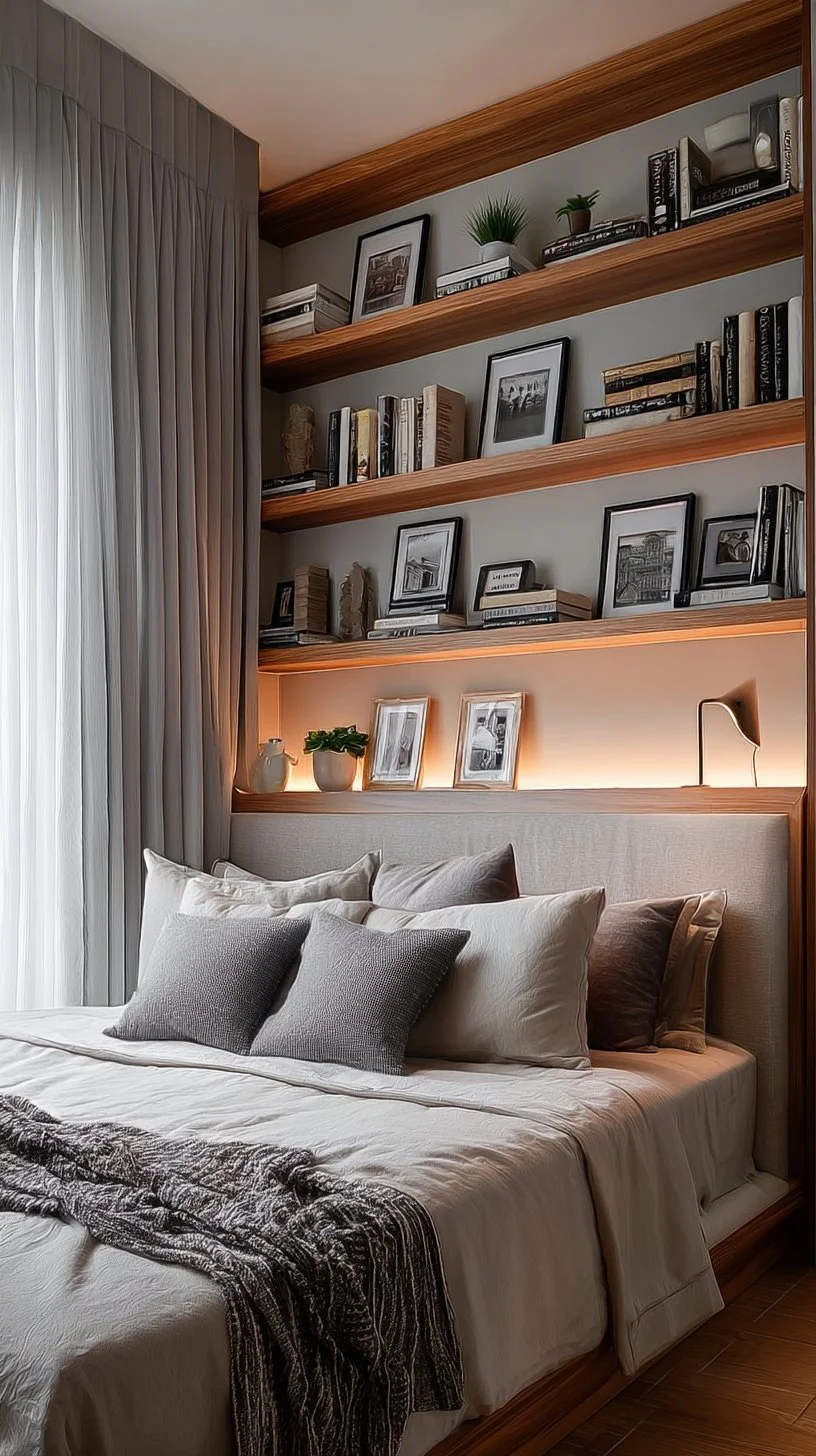 Bedroom Shelving Ideas: Space-Saving Floating Shelves & Cozy Decor Minimalist Design Tips 🛏️