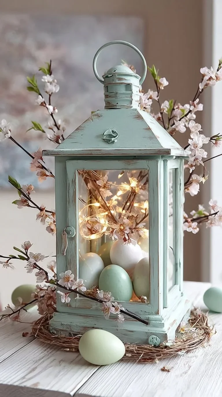 Colorful DIY lantern decor ideas for spring decoration