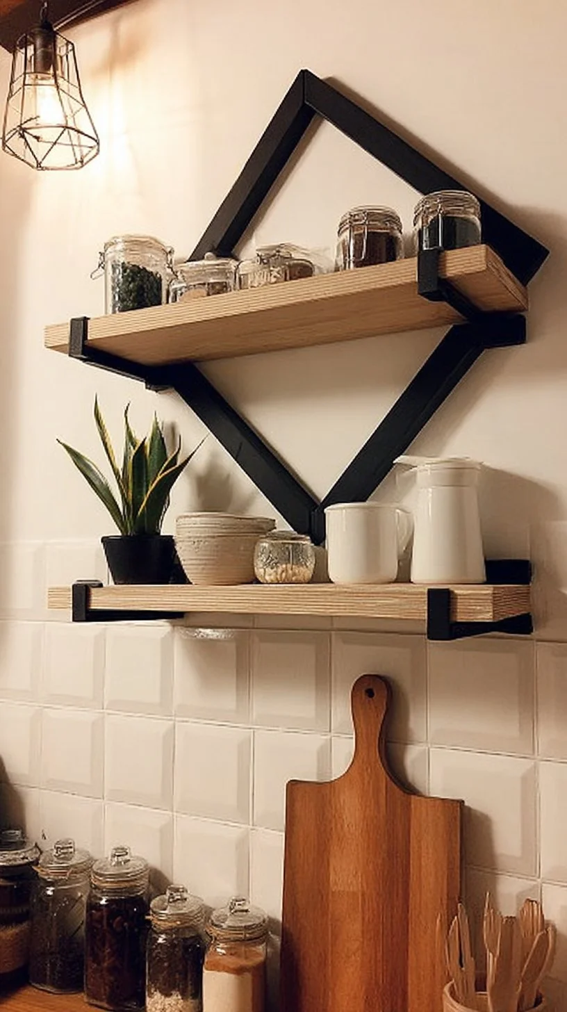 Double decorative frame with shelf 60 x 60cm niche decoration.1 | Shopee Brazil