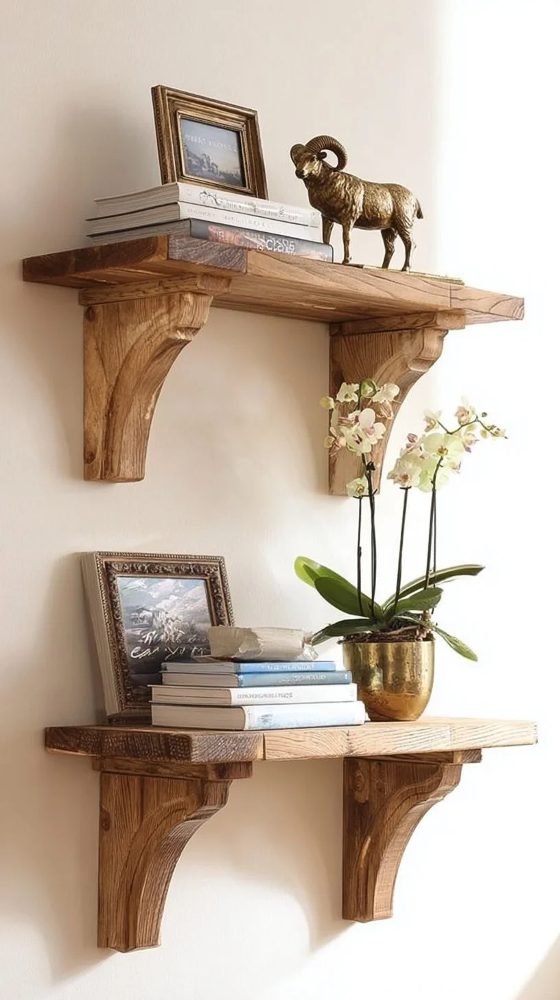 Easy DIY Wood Shelf Bracket Corbels