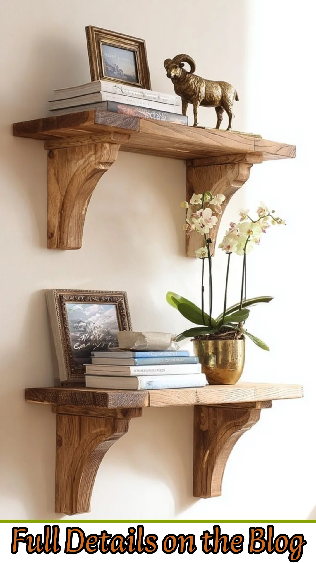 Easy DIY Wood Shelf Bracket Corbels
