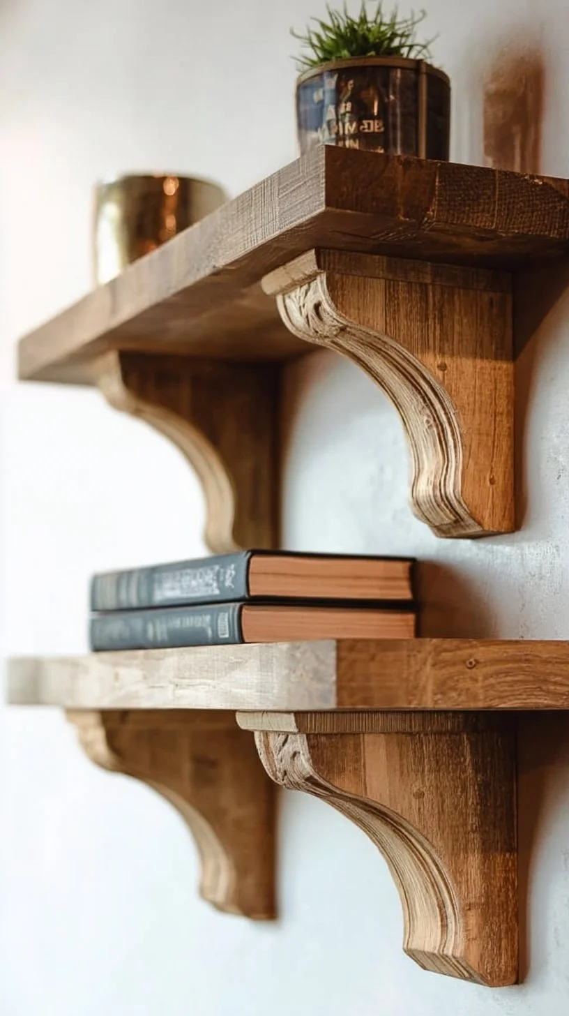Easy DIY Wood Shelf Bracket Corbels