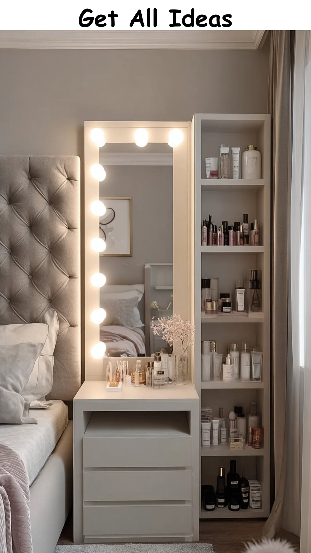 How to Create a Vanity Nook in a Small Bedroom (So Chic!)