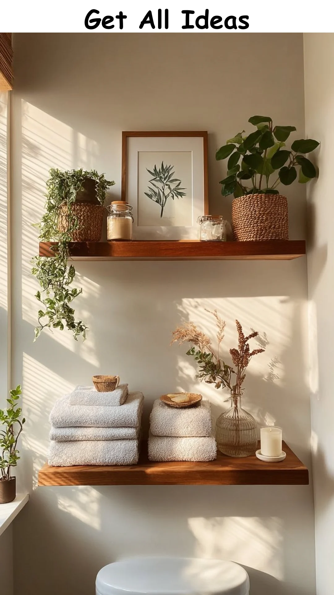 Say Goodbye to Bathroom Clutter with These Floating Shelves