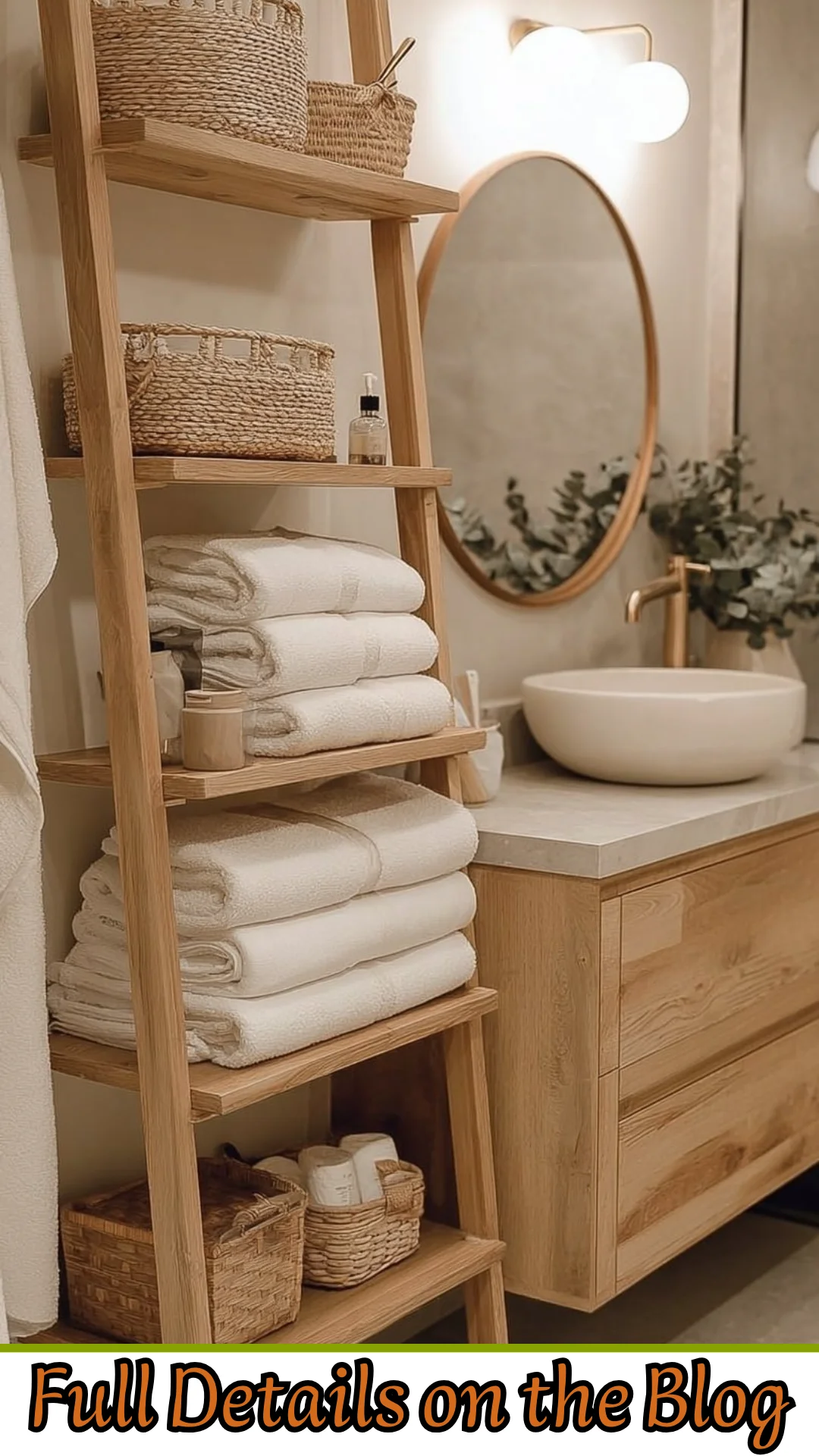 Small Bathroom Ideas with Storage and Ladder