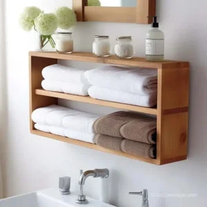 Tiered wall-mounted shelves designed for stylish home decor and efficient storage.