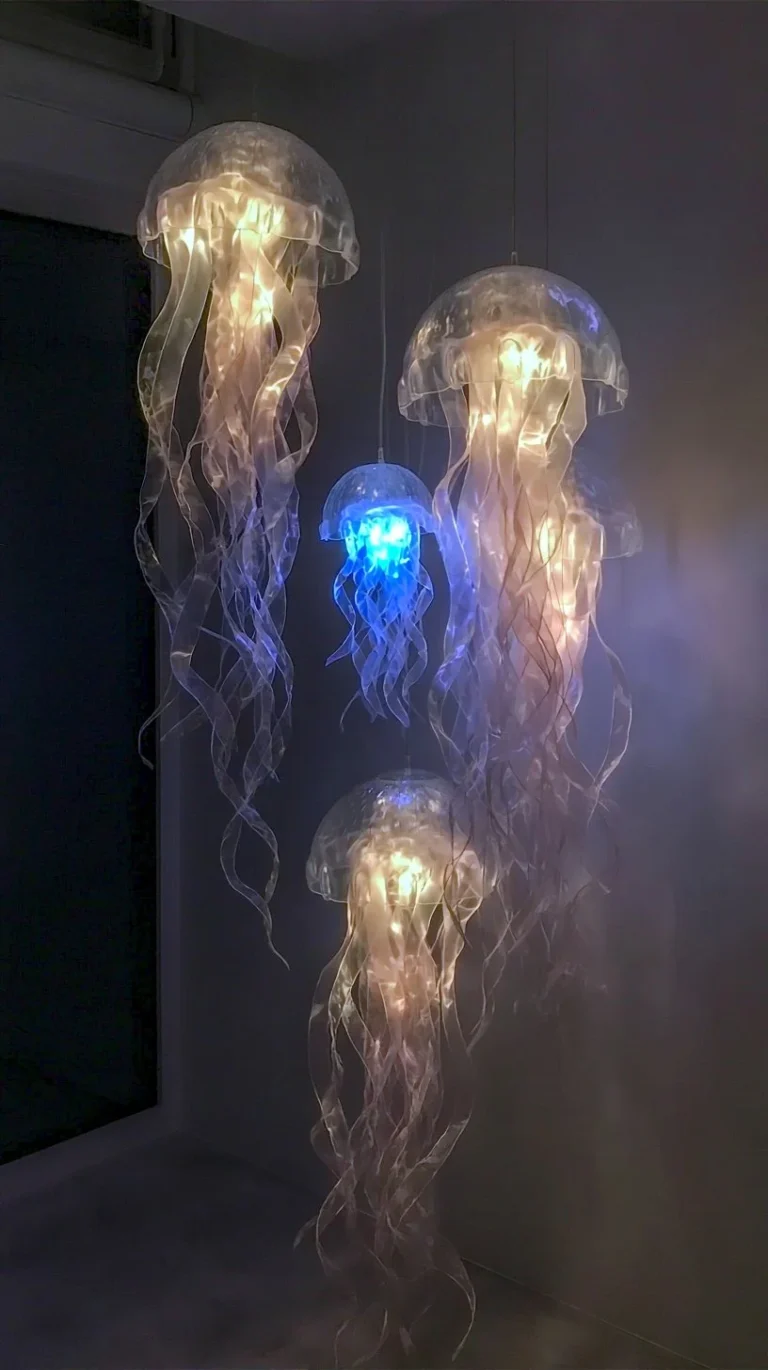 DIY jellyfish decor for a beautiful and creative room transformation