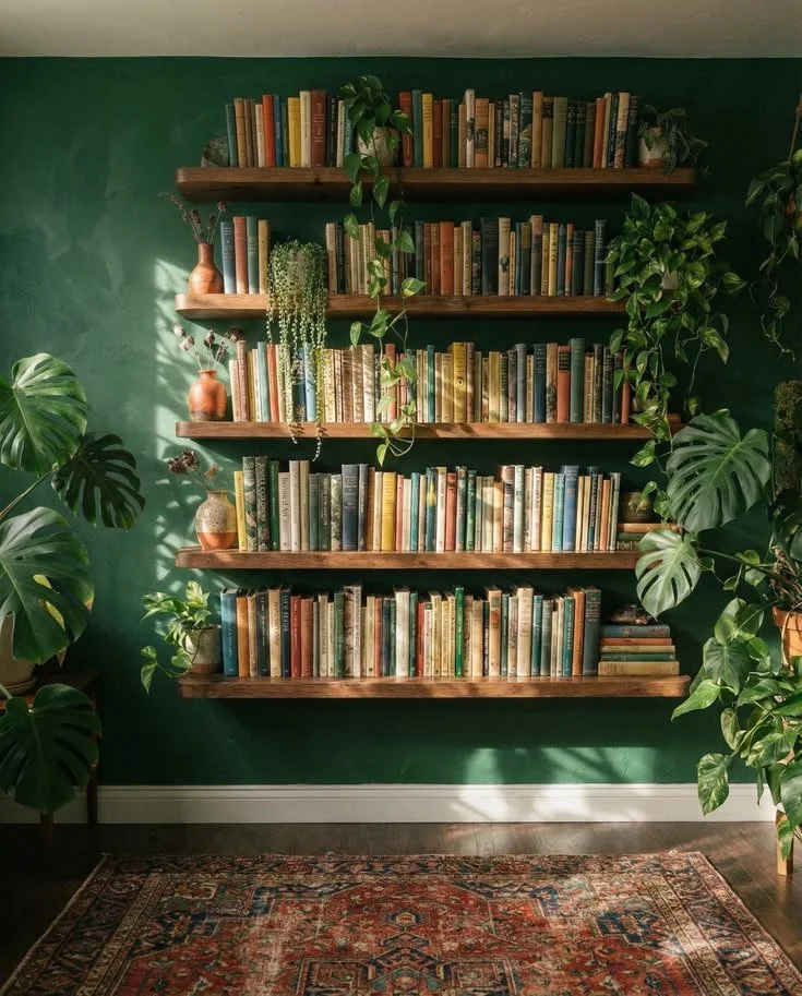 Modern Floating Bookshelf with Rounded Edges, Minimalist Wall Shelf