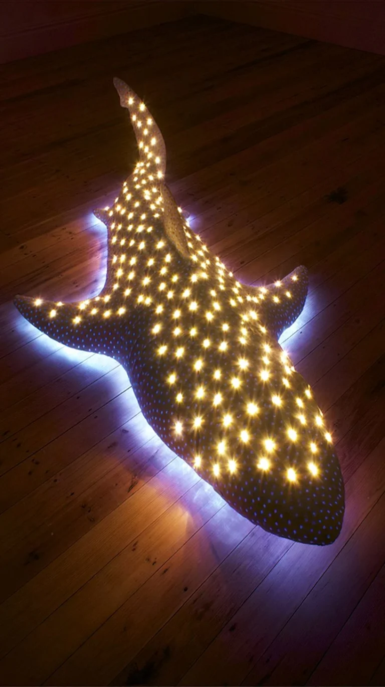 3D shark wall hanging for ocean-themed decor and crafts.